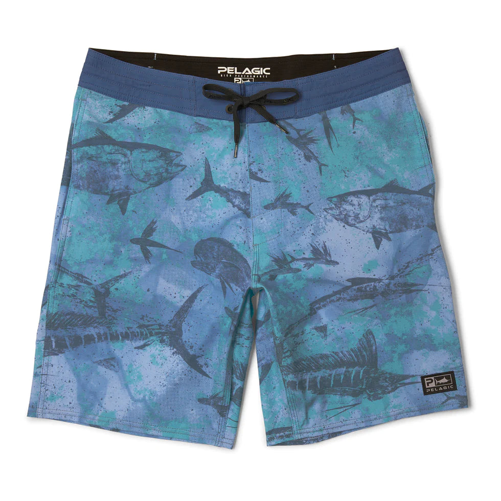 Deep Drop 2.0 Boardshort Open Seas Blue