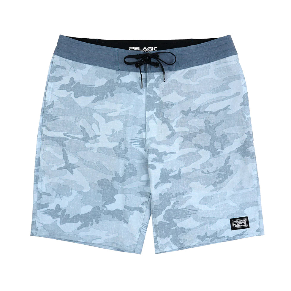 Deep Drop Boardshort Fish Camo Slate 1