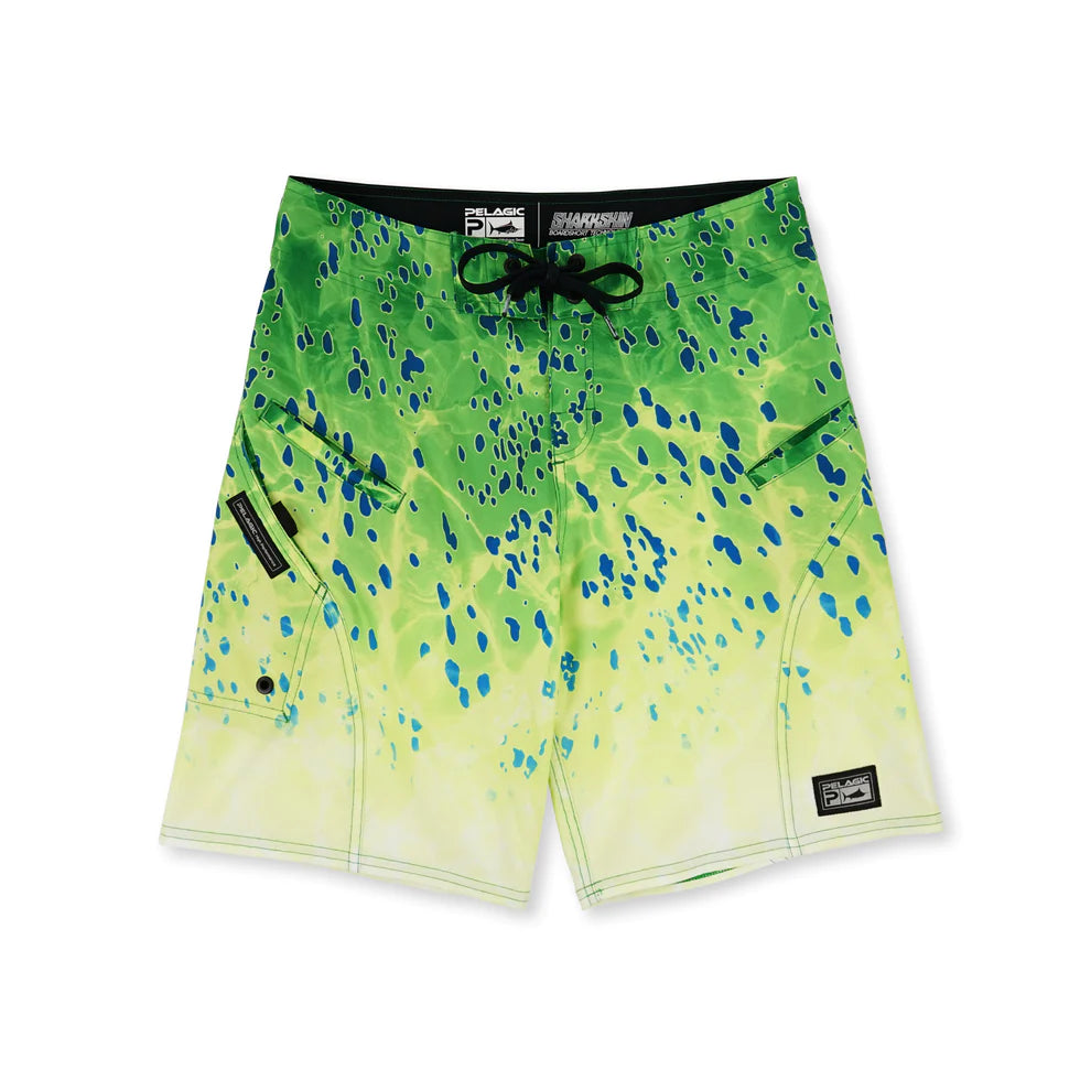 Sharkskin Boardshort Dorado Green 1