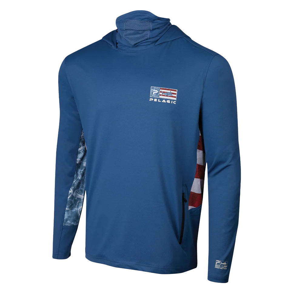 Exo Tech Performance Hoody Icon Americamo Smokey Blue 1