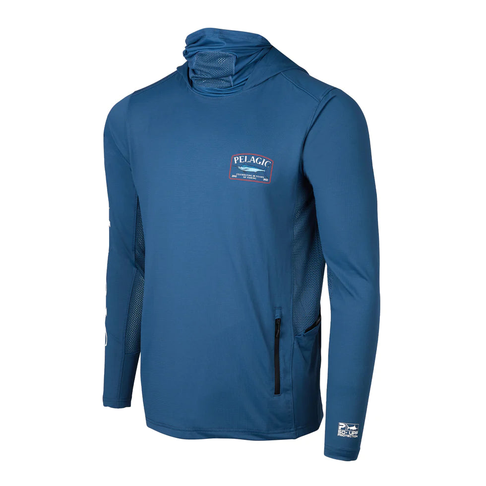 Defcon Performance Hoody Game Fish Marlin Smokey Blue 1