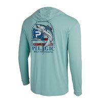 Aquatek Performance Hoody Patriot Wahoo Turquoise