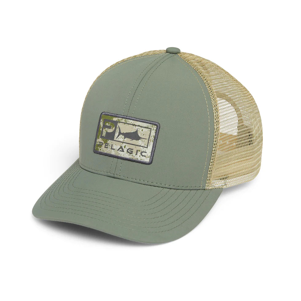 Open Seas Cap Deluxe Trucker Army Green 1