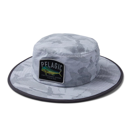 Sunsetter Pro Hat Fish Camo Llight Grey 1