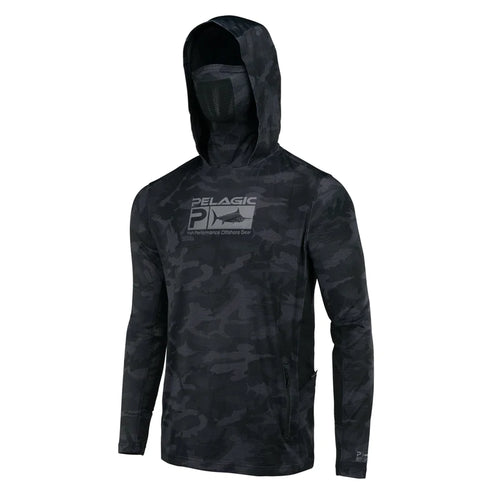 Exo Tech Performance Hoody Fish Camo Black 1