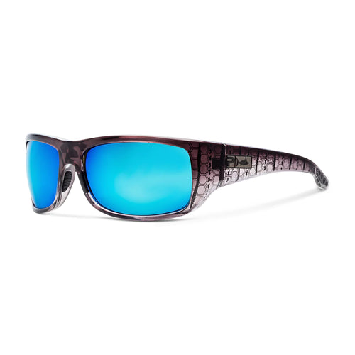 Sunglasses Fish Hook Poly Silver Helix/Blue 1