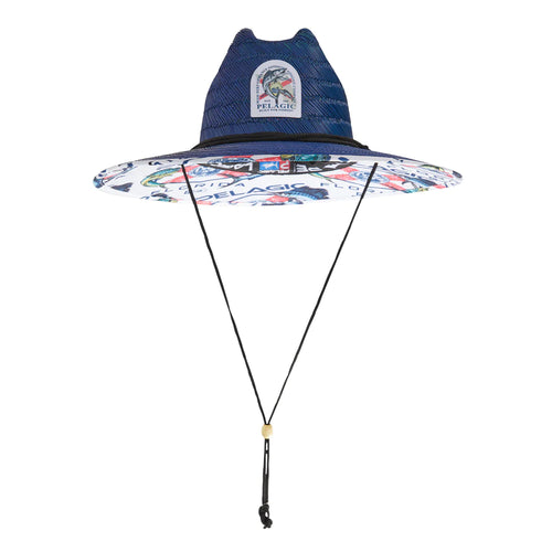 Baja Straw Hat Wahoo Navy 1